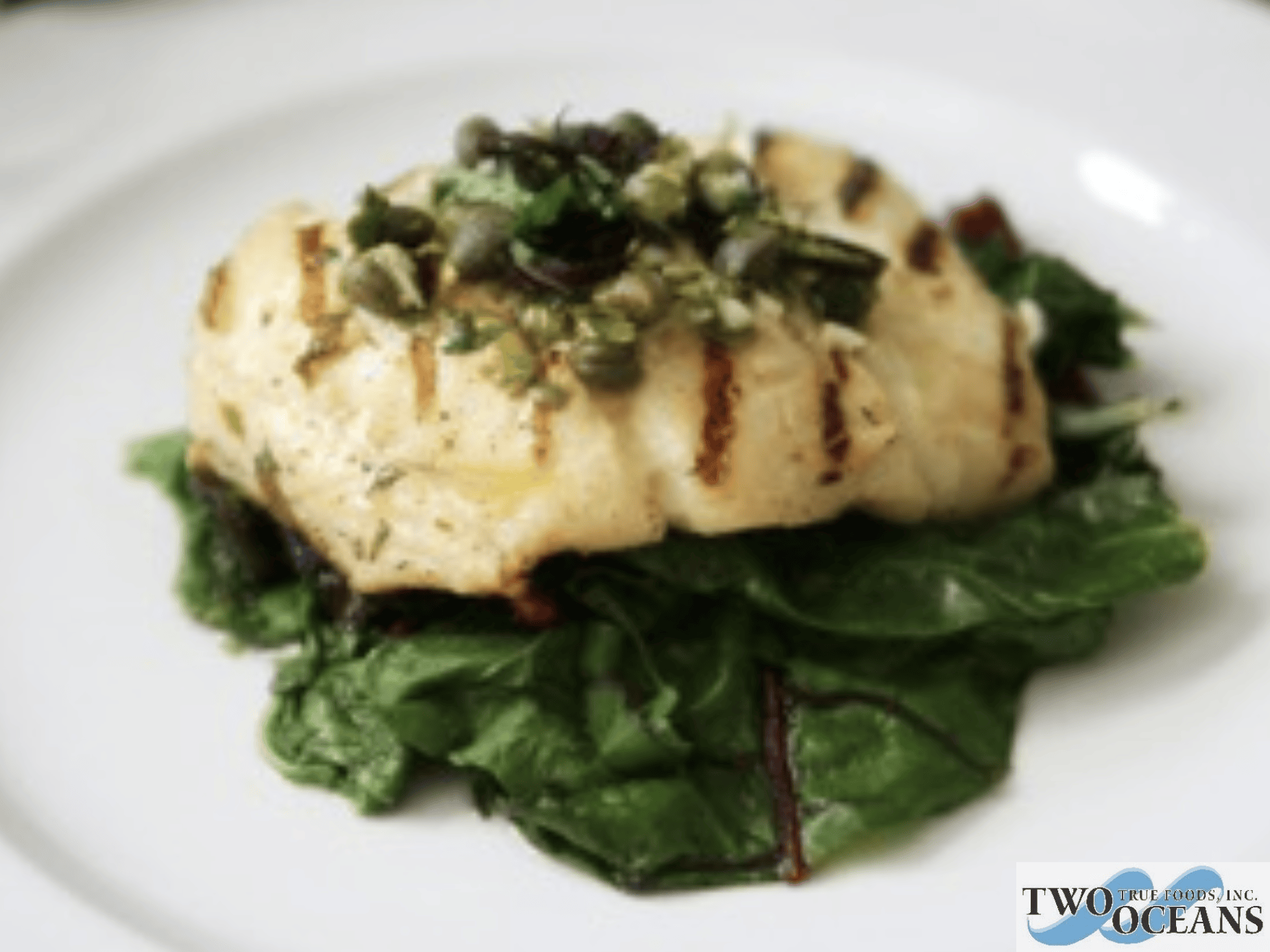 Mustard-Grilled Halibut